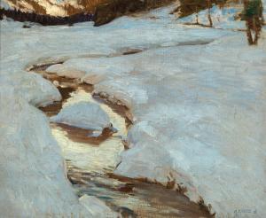 GROSS Adolf 1873-1933,A Snow-Covered Landscape,1905,Palais Dorotheum AT 2021-12-18