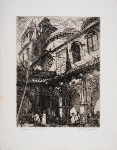 GROSS Anthony 1905-1984,Cloisters, Cahors (Herdman 2812),1928,Forum Auctions GB 2024-02-08