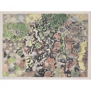GROSS Anthony 1905-1984,Deep pool through trees, reflections no.2,1971,Dreweatts GB 2018-04-26