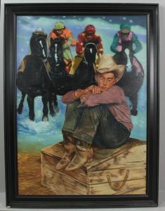 GROSS Barry 1949,cowboy dreaming of being a jockey,Kaminski & Co. US 2019-10-19