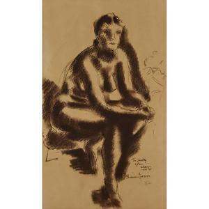 GROSS Chaim W 1904-1991,AMERICAN SEATED NUDE FEMALE,1944,Waddington's CA 2017-09-30