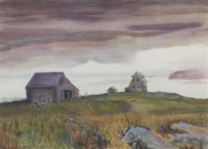 GROSS Earl 1899-1983,Stormy Landscape,1940,Hindman US 2016-01-28