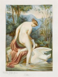 GROSSE Franz Theodor 1829-1891,Leda and the swan,Galerie Koller CH 2011-03-28