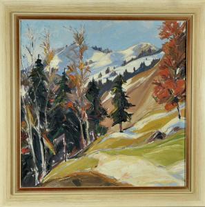 GROSSELFINGER Hermann 1889-1979,Expressive Gebirgslandschaft,Allgauer DE 2017-04-06