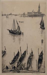 GROSSMAN Elias 1898-1947,FROM A WINDOW, VENICE,1929,Potomack US 2020-11-18