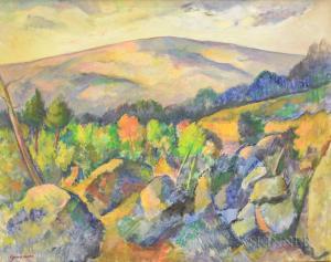 GROSSMANN Edwin Booth 1887-1957,Early Autumn Landscape,Skinner US 2017-07-21