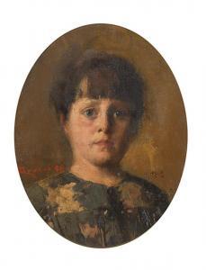 GROSSO Alfonso 1893-1983,Portrait of a girl,1886,Subastas Segre ES 2024-02-06