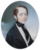 GROSZ Leopold,A portrait of a gentleman in a dark jacket against,1841,Palais Dorotheum 2014-04-28