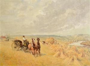 GROTEMEYER Fritz 1864-1947,Harvest Day,1945,Morgan O'Driscoll IE 2024-04-15