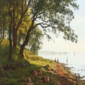 GROTH Vilhelm Georg 1842-1899,Danish coastal scape a summer's day,Bruun Rasmussen DK 2016-06-20