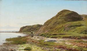 GROTH Vilhelm Georg 1842-1899,View from Lynæs, North Zealand,1869,Bruun Rasmussen DK 2022-01-03