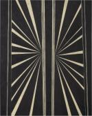 Grotjahn Mark 1968,Untitled (Black with Thin Cream Lines Symmetrical),2002,Sotheby's GB 2021-11-19