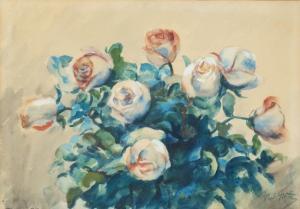 GROTT Teodor 1884-1972,Kolorowe róże,Sopocki Dom Aukcjny PL 2023-09-20