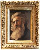 GROTTGER Artur 1837-1867,Portret starca,Sopocki Dom Aukcjny PL 2017-05-02