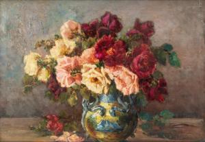 GROTTI 1900-1900,Still Life with a Vase of Roses,Shapiro Auctions US 2019-07-13