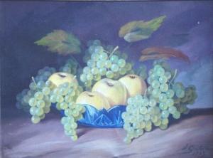 grotus hugo karlis 1884-1951,Still life with grapes,1943,Antonija LV 2014-11-29