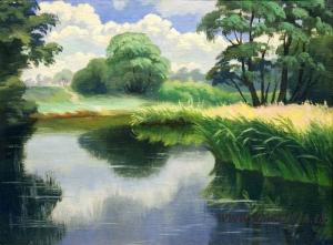 Grotus Hugo Karlis 1884-1951,The reflection at water,1933,Antonija LV 2009-03-14
