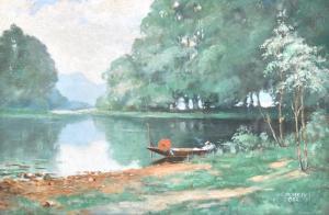 GROVES JNR C 1700-1800,A Tranquil River Landscape,John Nicholson GB 2013-05-22