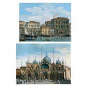 GRUBACS Carlo 1801-1878,a pair of venetian views: piazza san marco, and th,Sotheby's GB 2006-01-25