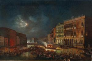 GRUBACS Carlo,Venice, Feast on the Grand Canal with the Ca\’ d\’,Palais Dorotheum 2023-10-24