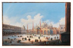 GRUBACS Carlo 1801-1878,Venice, St Mark\’s Square,Palais Dorotheum AT 2023-10-24