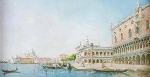 GRUBACS Marco,Blick auf Venedig mit dem Dogenpalast und Santa Ma,Palais Dorotheum 2023-11-07