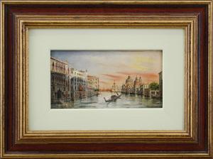 GRUBACS Marco 1839-1910,Venezia, veduta del Canal Grande,Meeting Art IT 2023-11-11