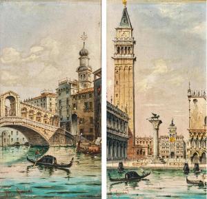GRUBACS Marco,Venice, a View of St Mark\’s Square; View of the R,Palais Dorotheum 2023-12-12