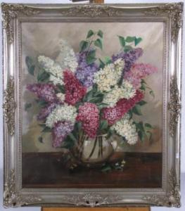 GRUBER Albert 1898,Lilacs in glass
bowl,Wickliff & Associates US 2010-01-16