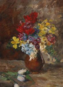 GRUBER FRANZ 1878-1945,Blumenstrauß in Vase,Palais Dorotheum AT 2015-05-19