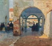 GRUBER GLEICHENBERG Franz 1886-1940,Street scene in Venice,im Kinsky Auktionshaus AT 2021-07-06