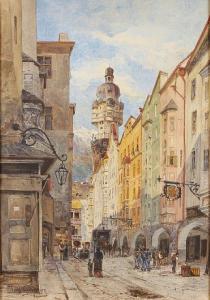 GRUBHOFER Tony 1854-1935,A Swiss street scene; together with a painting of ,1916,Bonhams 2012-01-22