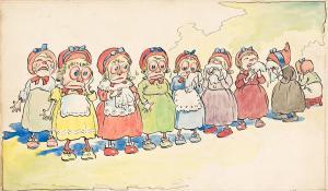 GRUELLE JOHNNY,The nine little goblin wives had red eyes because ,Swann Galleries 2022-06-09