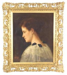 GRUELLE Richard Buckner,Portrait of First Lady Frankie Cleveland,1895,Winter Associates 2020-06-08