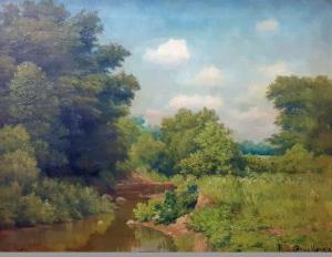GRUELLE Richard Buckner 1851-1914,Summer Creek,1904,Wickliff & Associates US 2021-08-28