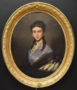 GRUND Johann 1808-1887,ritratto di donna,Casa d'Aste Martini IT 2023-09-21