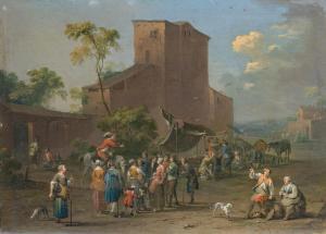 GRUND Norbert Joseph Carl 1717-1767,Market,Stahl DE 2022-11-26