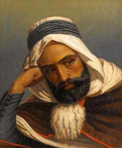 GRUNDTVIG Ludvig 1836-1901,Portrait eines Arabers,Van Ham DE 2019-01-30