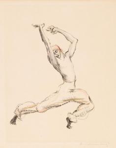 GRUNENBERG Arthur 1886-1927,Vaslav Nijinsky as Tanzender Mohr in Scheh,Simon Chorley Art & Antiques 2021-04-27
