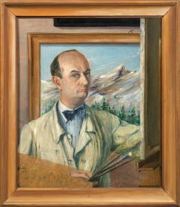 GRUNEWALD Arthur 1887-1943,Selbstportrait,1931,Schloss DE 2014-09-13