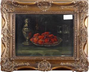 GRUNWALD 1900-1900,Still life of a dish of strawberries and a sugar castor,Bonhams GB 2011-10-05
