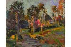 GRUPPE Robert Charles 1944,Tropical Landscape,Kodner Galleries US 2015-10-28