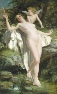 GRUYER Henri Xavier 1826,Cupid and Venus,1872,Christie's GB 2008-07-02