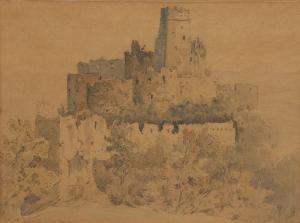 GRYGLEWSKI Aleksander 1833-1879,Pejzaż z ruinami zamku,1863,Rempex PL 2019-05-29