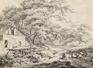 grypmoed Geerling,Landschaft mit Mühle und Vieh,1788,im Kinsky Auktionshaus AT 2008-10-14