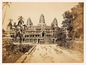 GSELL Emile 1838-1879,Ruines d'Ang-Cor, Cambodge,Swann Galleries US 2023-10-05