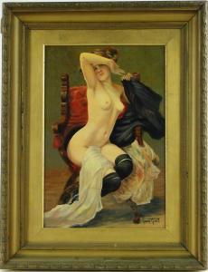 GSELL Henry Alfred 1859-1920,Seated female nude,Burstow and Hewett GB 2014-11-19
