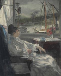 GUÉRARD GONZALES Jeanne 1856-1924,Eva Gonzalès à Dieppe,1880,Christie's GB 2017-11-14