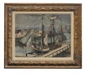 GUÉRARD GONZALES Jeanne 1856-1924,Port de Dieppe,Christie's GB 2023-10-21