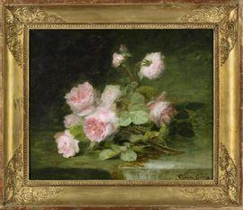 GUÉRIN Thérèse 1861-1933,Jeté de roses,Conan-Auclair FR 2021-12-07